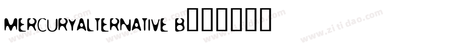 MercuryAlternative B字体转换